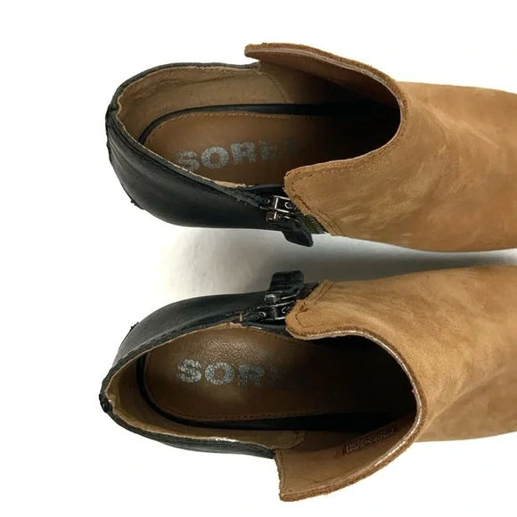 NWOB Sorel Nadia Heeled Peep Toe Bootie - Picture 12 of 14
